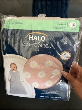 New Halo SleepSack Micro-Fleece TOG 1.0 - sizes large 12-18m 22-28lbs